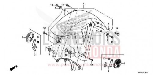 AILE AVANT NC700SAC de 2012